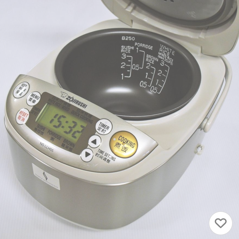 Zojirushi 0.54L (3 cups) rice cooker NS-LLH05-XA