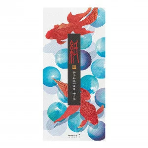 Midori "Paper" series letter Marble goldfish pattern 16sheets