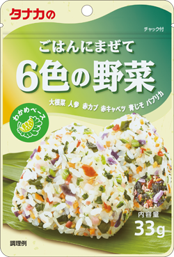 תבלין אורז יפני פוריקקה שישה ירקות – Tanaka Six Vegetables Furikake | 33 גרם
